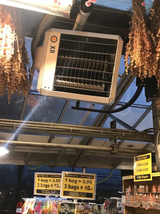 Loodgieter Amsterdam plaatst Heater plaatsen bloemenmarkt Amsterdam